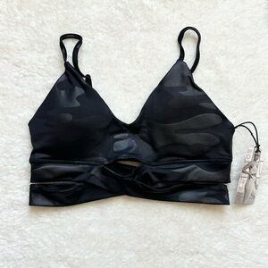 Sommer Ray Black Camouflage Women's Sports Bra NWT
